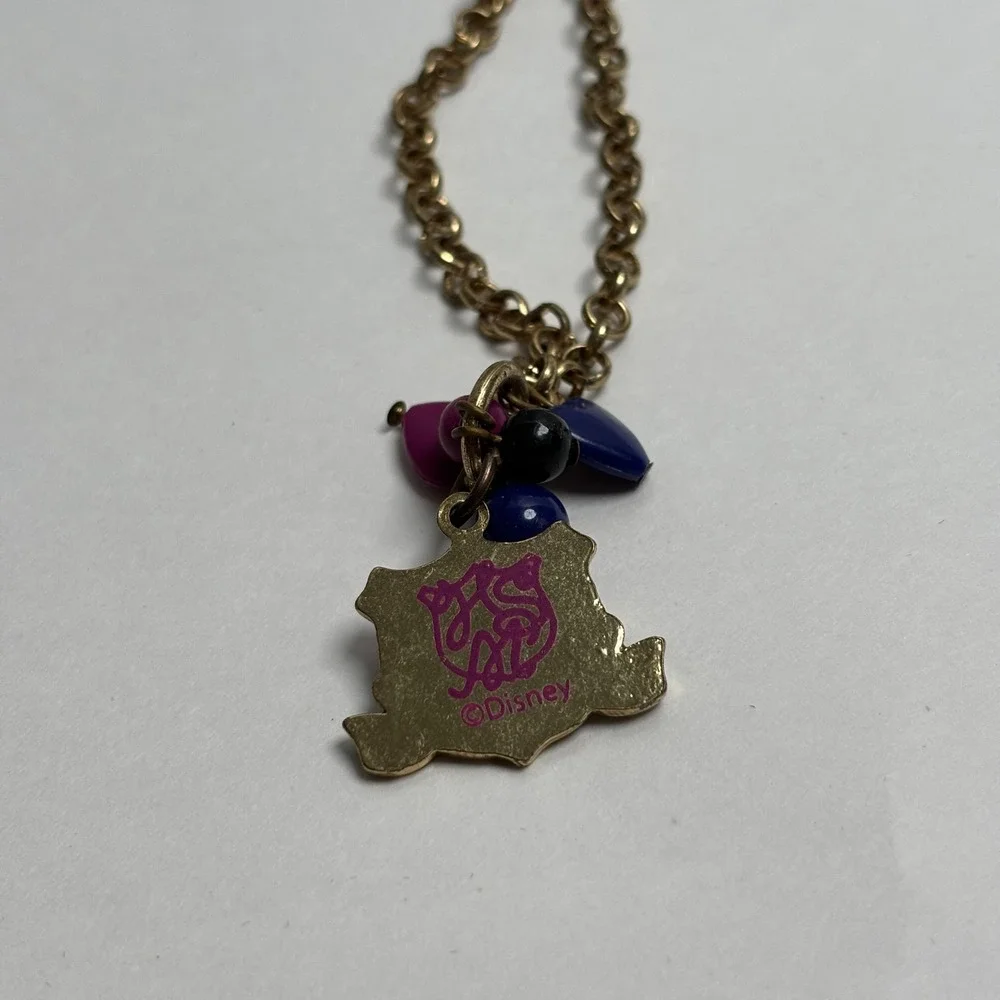 Disney High School Musical Gold Tone Girls Charm Bracelet Enamel Crest Y2K VTG